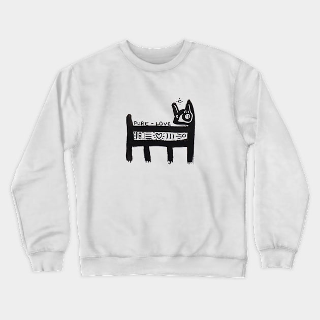 dog Crewneck Sweatshirt by Angel Rivas